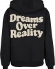 Dreams Over Reality Ladies Fluffy Hoody black XXL