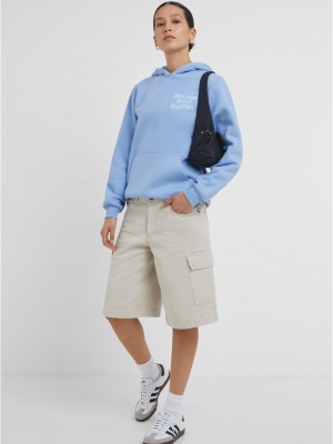 Dreams Over Reality Ladies Fluffy Hoody powderblue XXL