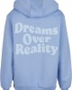 Dreams Over Reality Ladies Fluffy Hoody powderblue XXL