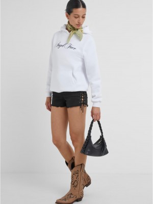 Angel Face Ladies Fluffy Hoody white XXL