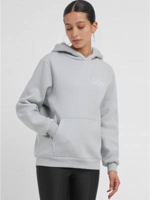 Lost Flowers Ladies Fluffy Hoody lightasphalt XXL