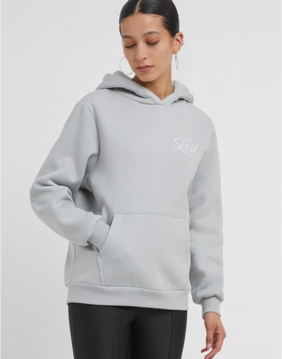 Lost Flowers Ladies Fluffy Hoody lightasphalt XXL