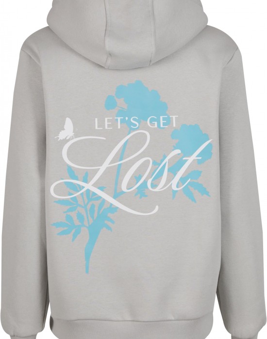 Lost Flowers Ladies Fluffy Hoody lightasphalt XXL