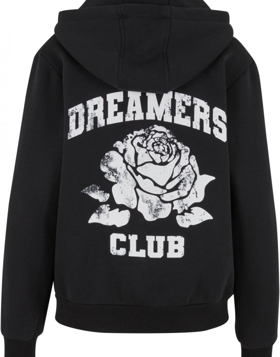 Romantic Dreamers Ladies Fluffy Zip Hoody black XXL