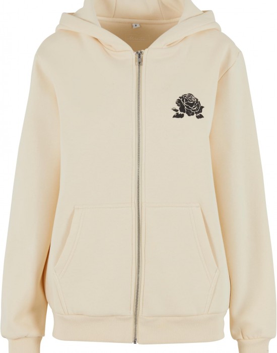 Romantic Dreamers Ladies Fluffy Zip Hoody whitesand XXL