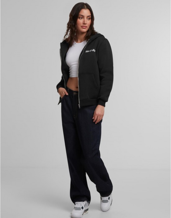 Rise & Slay Ladies Fluffy Zip Hoody black XXL