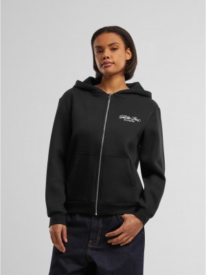 Feel The Pain Ladies Fluffy Zip Hoody black XXL