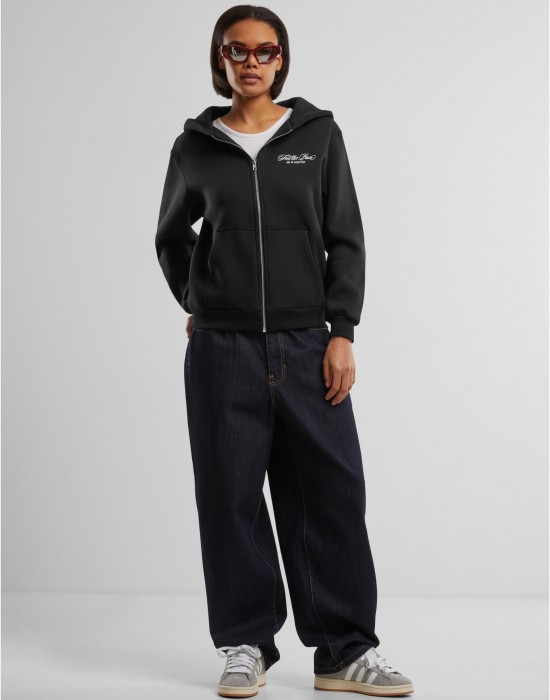 Feel The Pain Ladies Fluffy Zip Hoody black XXL