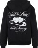 Feel The Pain Ladies Fluffy Zip Hoody black XXL