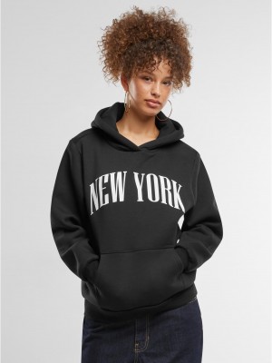 New York Ladies Fluffy Hoody black XXL