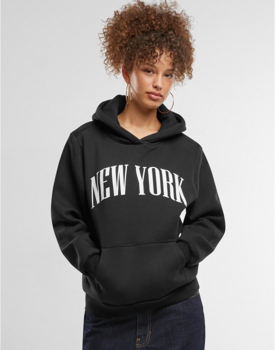 New York Ladies Fluffy Hoody black XXL