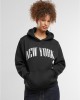 New York Ladies Fluffy Hoody black XXL