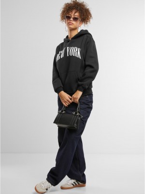 New York Ladies Fluffy Hoody black XXL