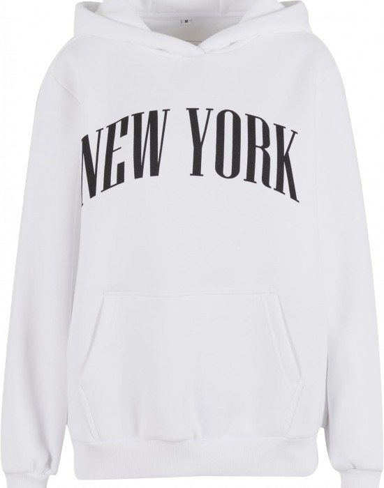New York Ladies Fluffy Hoody white XXL