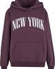 New York Ladies Fluffy Hoody plumpurple XXL