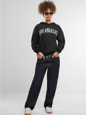 Los Angeles Ladies Fluffy Hoody black XXL