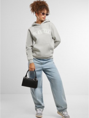 Los Angeles Ladies Fluffy Hoody lightasphalt XXL