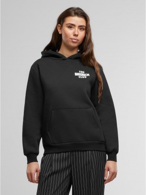 The Brunch Club Ladies Fluffy Hoody black XXL