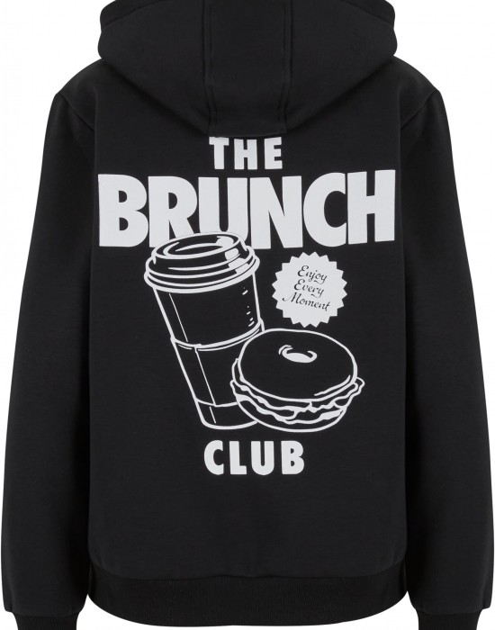 The Brunch Club Ladies Fluffy Hoody black XXL