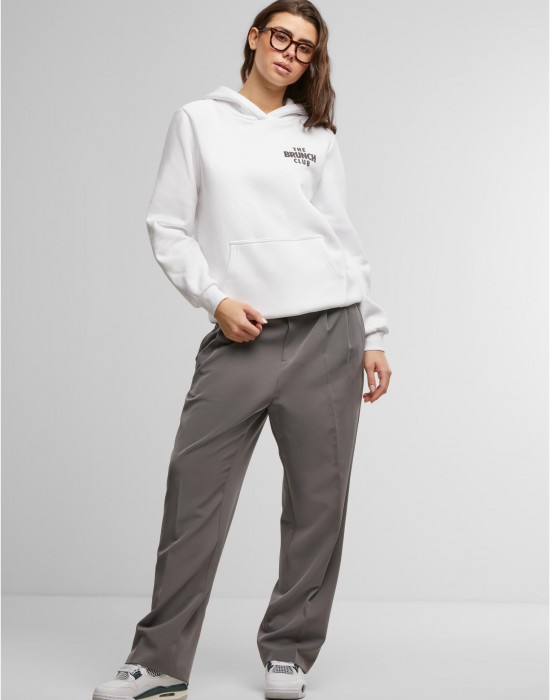 The Brunch Club Ladies Fluffy Hoody white XXL