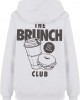 The Brunch Club Ladies Fluffy Hoody white XXL