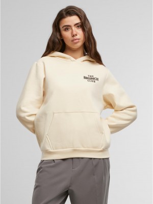 The Brunch Club Ladies Fluffy Hoody whitesand XXL