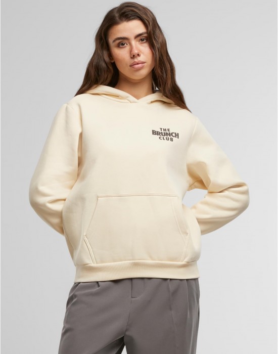 The Brunch Club Ladies Fluffy Hoody whitesand XXL