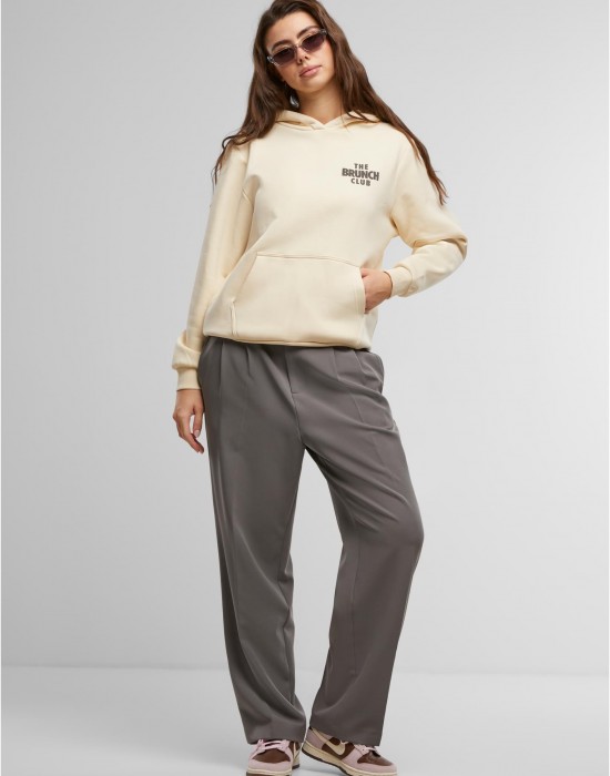 The Brunch Club Ladies Fluffy Hoody whitesand XXL