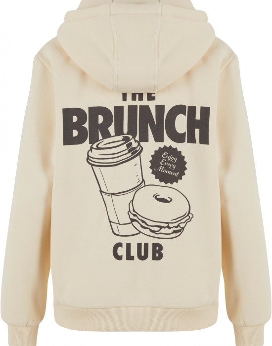 The Brunch Club Ladies Fluffy Hoody whitesand XXL