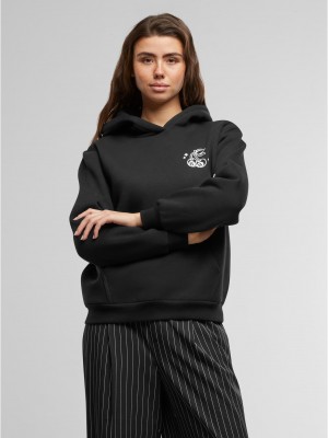 Lucky Cherry Ladies Fluffy Hoody black XXL