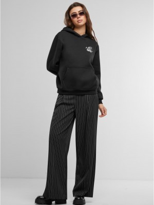 Lucky Cherry Ladies Fluffy Hoody black XXL