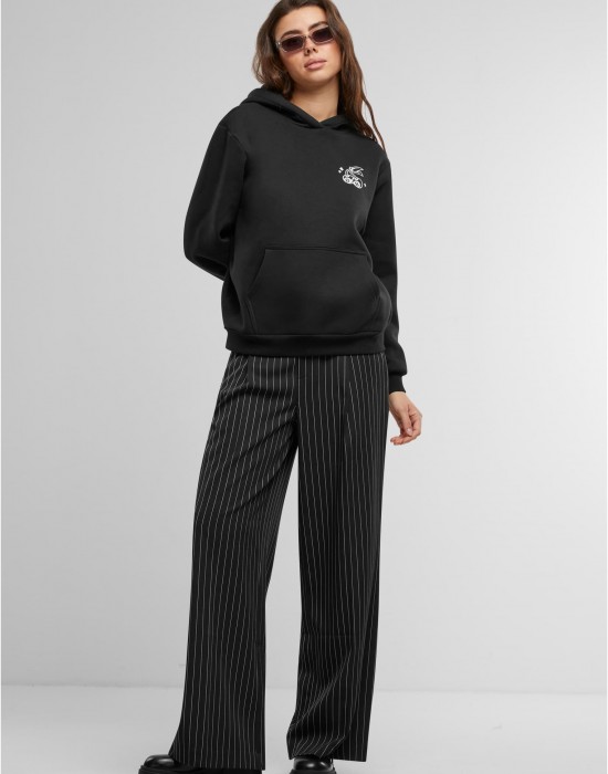 Lucky Cherry Ladies Fluffy Hoody black XXL