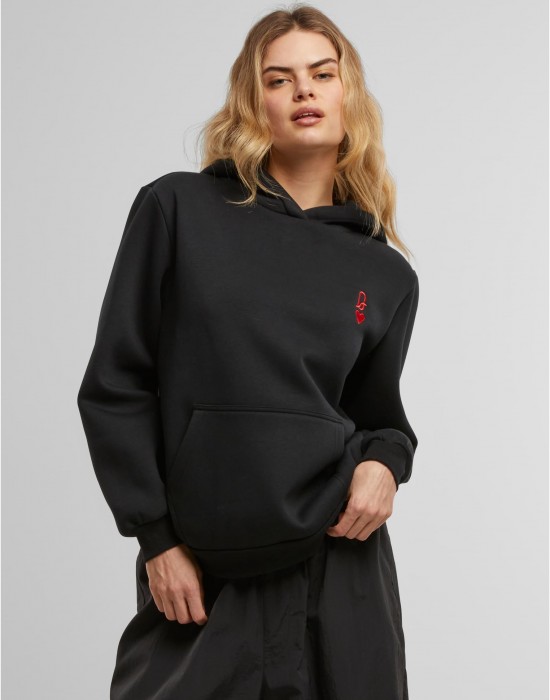 Queen Card EMB Fluffy Hoody black XXL