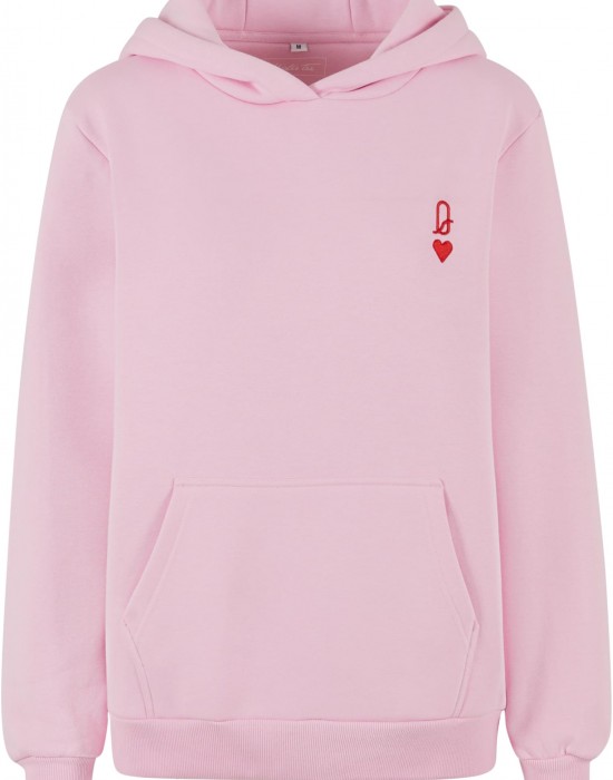 Queen Card EMB Fluffy Hoody softpink XXL