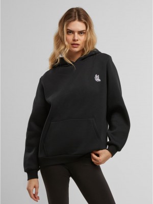 Flying Butterfly EMB Fluffy Hoody black XXL