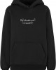 Love Yourself First EMB Fluffy Hoody black XXL