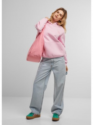 Chill Vibes EMB Fluffy Hoody softpink XXL