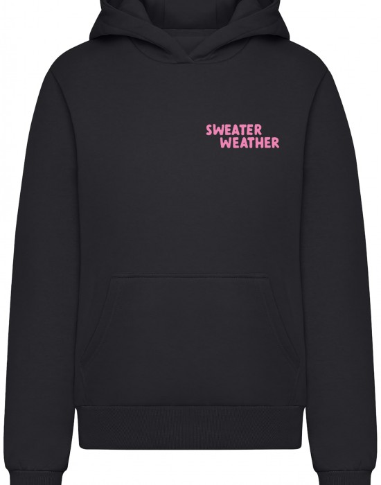 Sweater Weather Ladies Fluffy Hoody black XXL