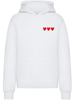 Amour Toujours Heart Ladies Fluffy Hoody white XXL Amour Toujours Heart Ladies Fluffy Hoody white XXL