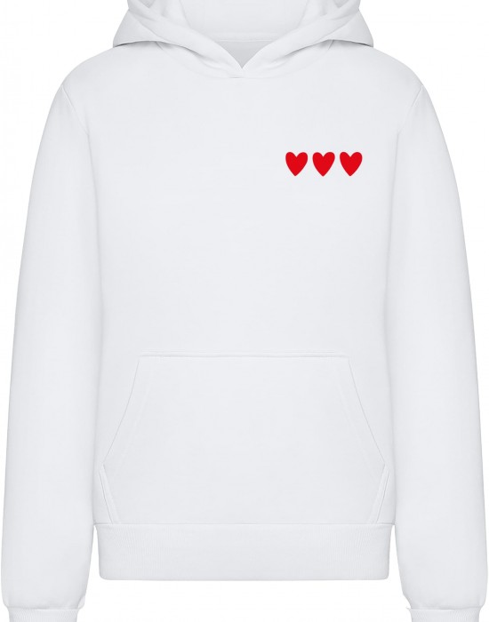 Amour Toujours Heart Ladies Fluffy Hoody white XXL Amour Toujours Heart Ladies Fluffy Hoody white XXL