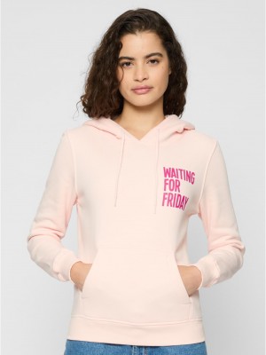Ladies Waiting For Friday Hoody pink XXL