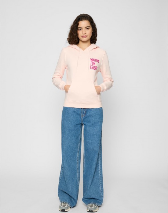 Ladies Waiting For Friday Hoody pink XXL
