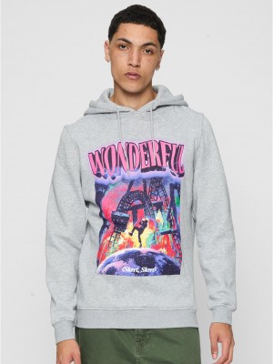 Wonderful Hoody heather grey XXL