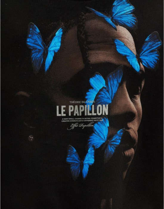 Le Papillon Heavy Oversize Hoody black XXL
