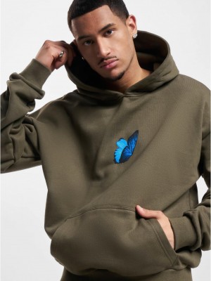 Le Papillon Heavy Oversize Hoody olive XXL
