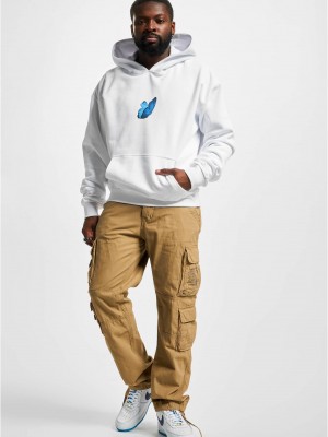 Le Papillon Heavy Oversize Hoody white XXL