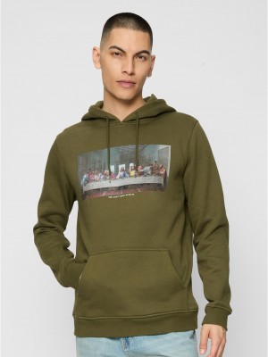 Can't Hang With Us Hoody olive XS