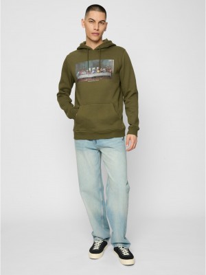 Can't Hang With Us Hoody olive XS