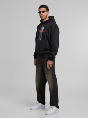 Biggie Smalls Concrete Heavy Oversize Hoody black XXL