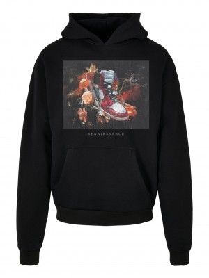 Renairssance Painting Oversize Hoodie black XXL